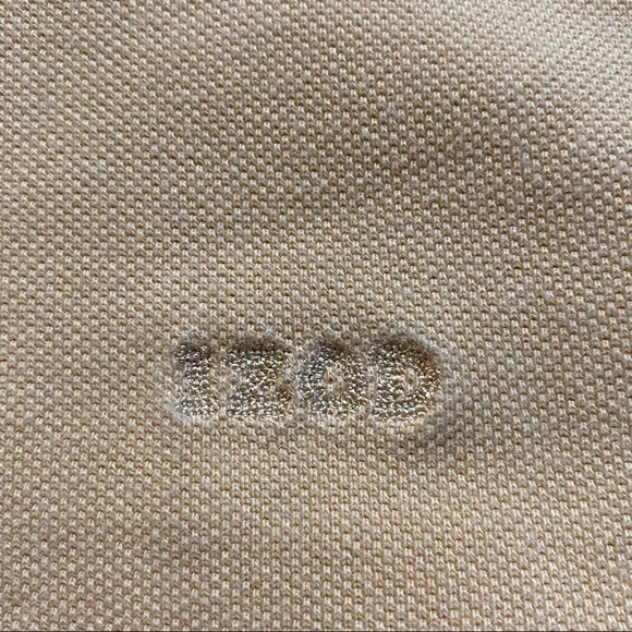 Vintage Retro IZOD Jeans Striped Cotton Rugby Shirt Yellow Gold Size Large - Picture 7 of 12